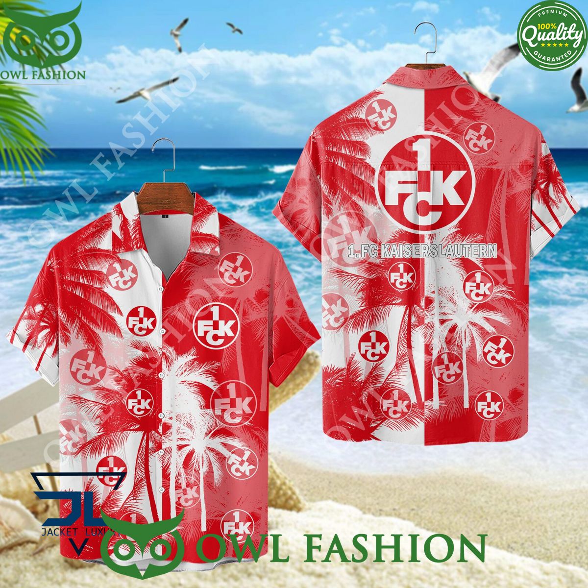 FC Kaiserslautern Summer Island Bundesliga Team - Adult & Kids T-Shirts, Sweatshirts & Hoodies apparel design preview 1