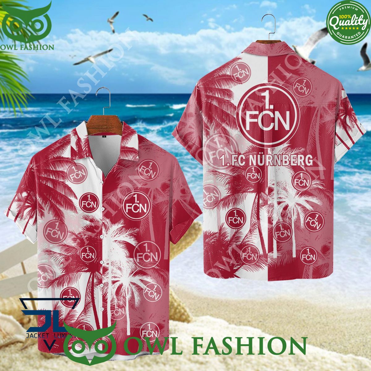 FC Nurnberg Bundesliga Championship Hawaiian Aloha - Adult & Kids T-Shirts, Sweatshirts & Hoodies apparel design preview 1