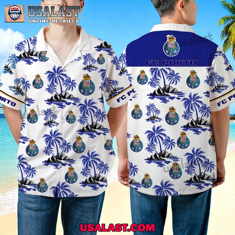 FC Porto Summer Hawaiian Outfit 2025 - Adult & Kids T-Shirts, Sweatshirts & Hoodies apparel design preview 1