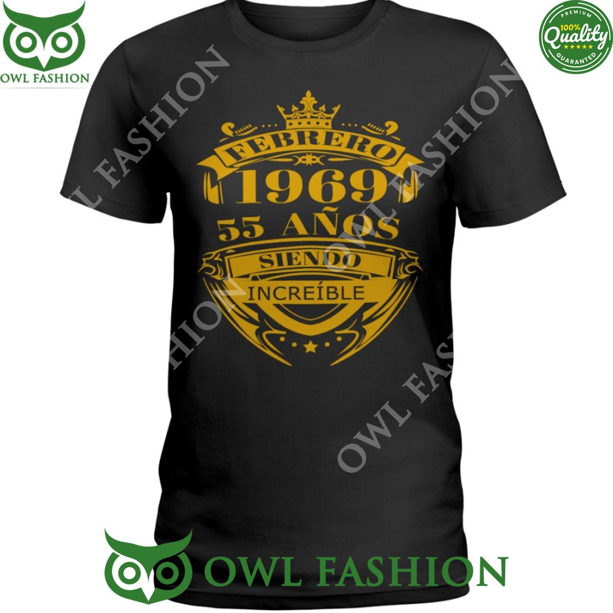 Febrero 1969 55 anos siendo increible trending - Adult & Kids T-Shirts, Sweatshirts & Hoodies apparel design preview 1