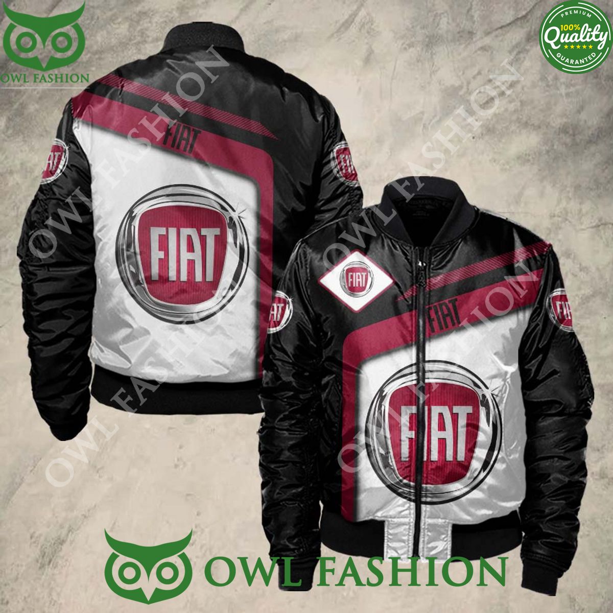 Fiat Sport 3D Bomber Jacket - Adult & Kids T-Shirts, Sweatshirts & Hoodies apparel design preview 1