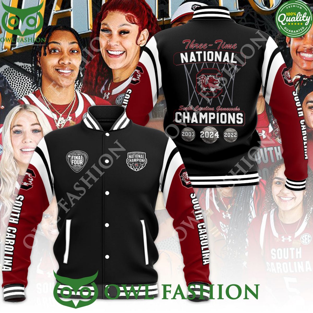Final Tour NCAA South Carolina Gamecocks Women - Adult & Kids T-Shirts, Sweatshirts & Hoodies apparel design preview 1