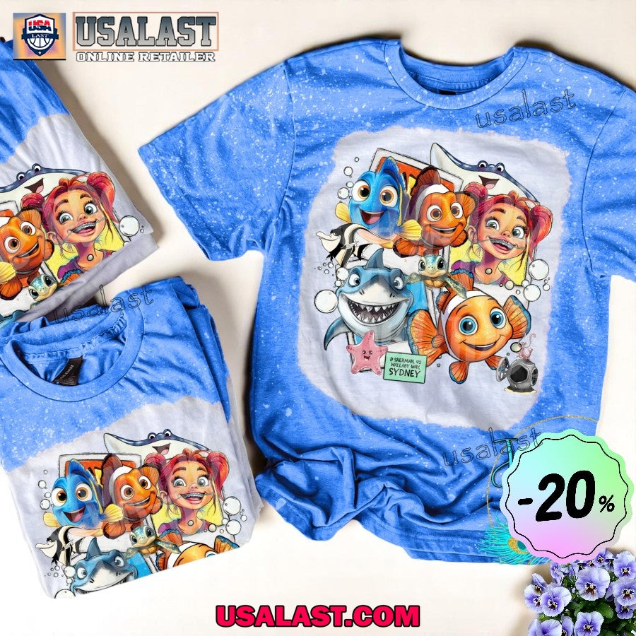 Finding Nemo Unisex Bleached - Adult & Kids T-Shirts, Sweatshirts & Hoodies apparel design preview 1