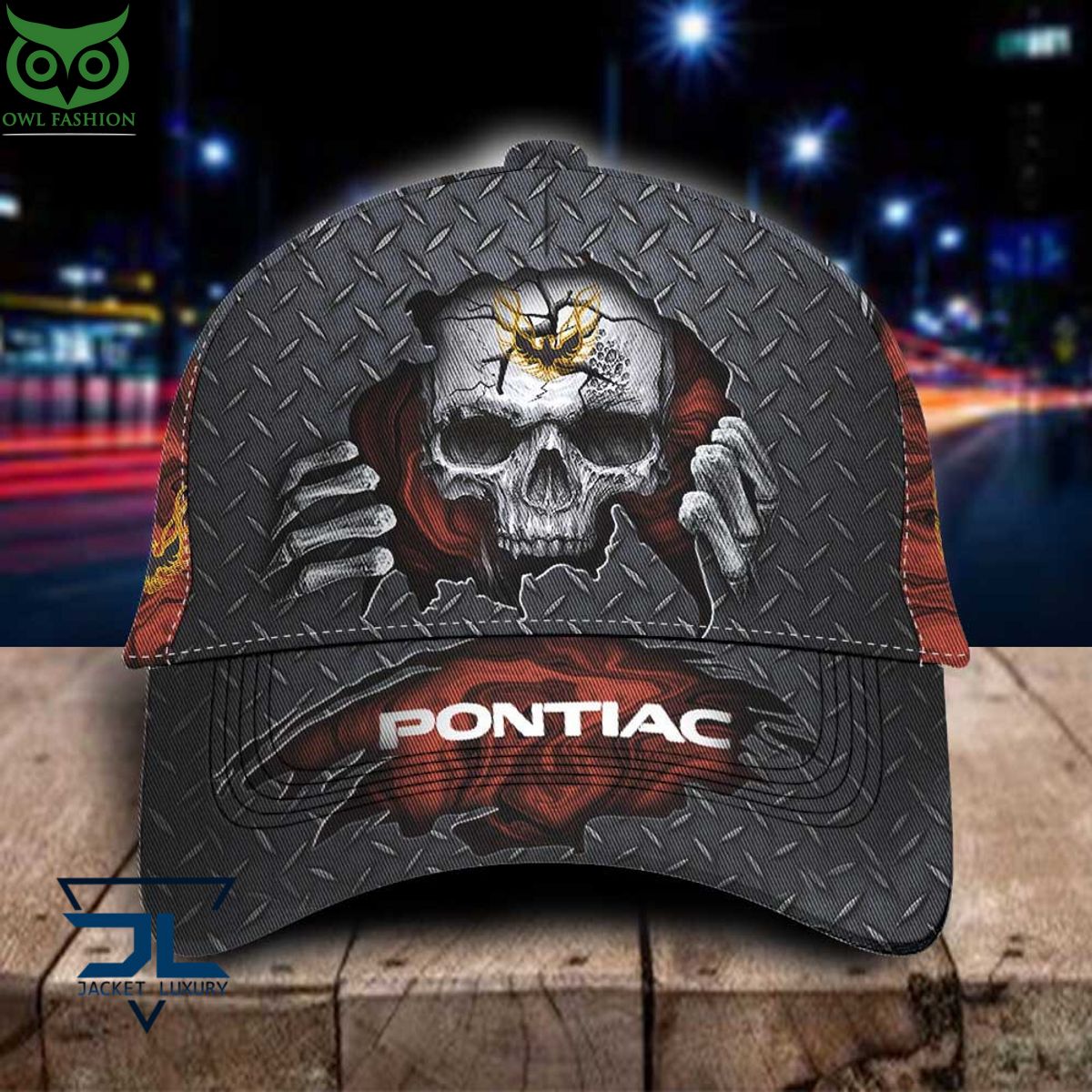 Firebird Pontiac Car Skull Metal Classic Cap - Adult & Kids T-Shirts, Sweatshirts & Hoodies apparel design preview 1