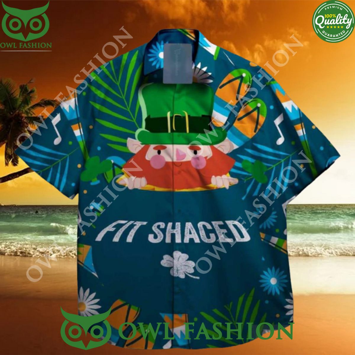 Fit shaced and shamrocks st patrick day summer - Adult & Kids T-Shirts, Sweatshirts & Hoodies apparel design preview 1