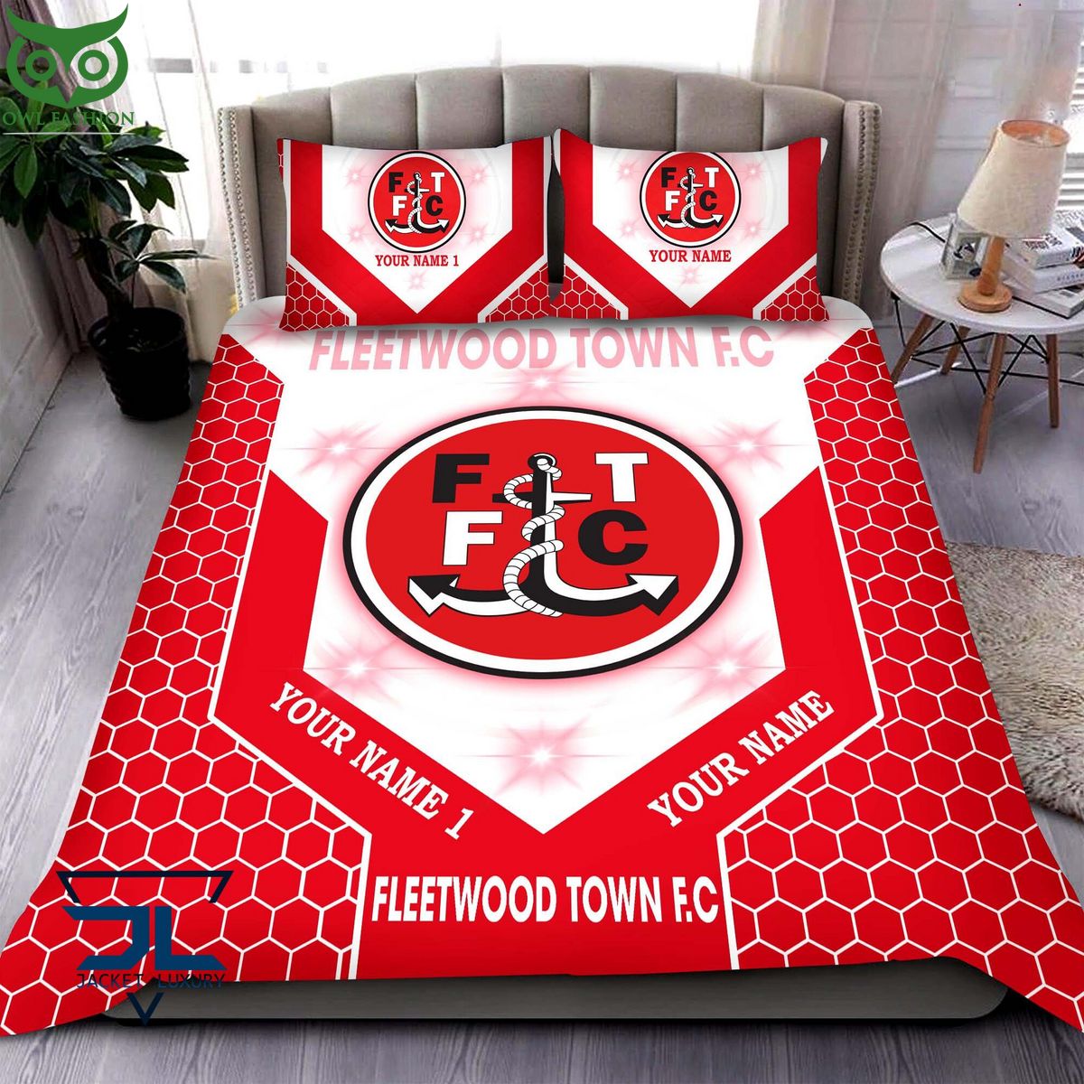 Fleetwood Town F.C EFL Football Custom Bedding Set - Adult & Kids T-Shirts, Sweatshirts & Hoodies apparel design preview 1