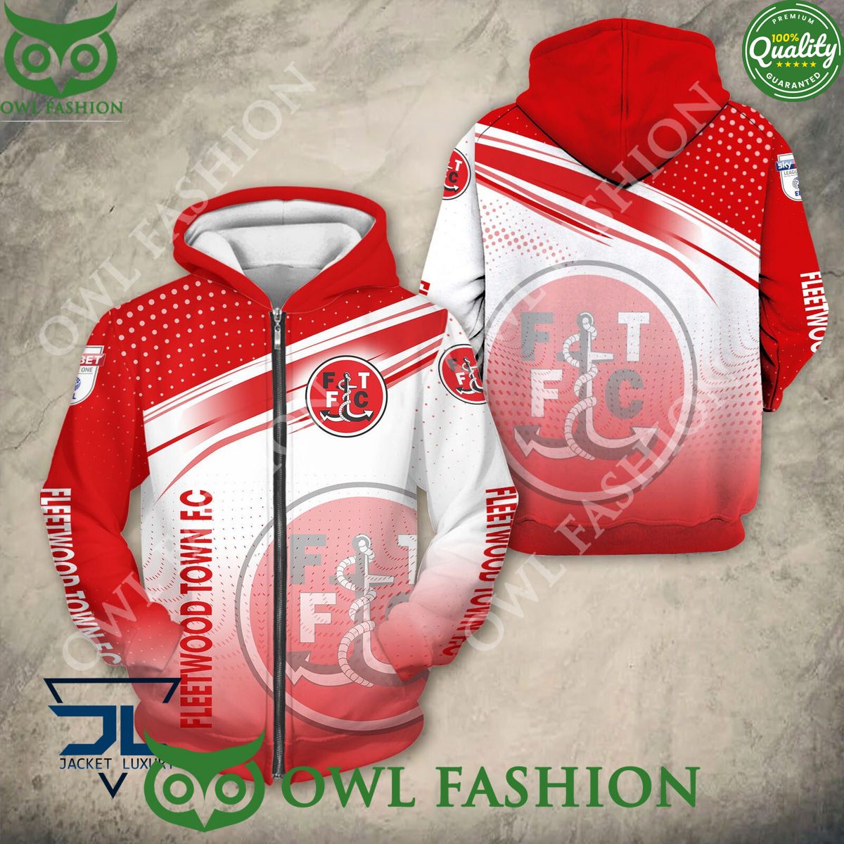 Fleetwood Town F.C New Design 2024 EFL - Adult & Kids T-Shirts, Sweatshirts & Hoodies apparel design preview 1