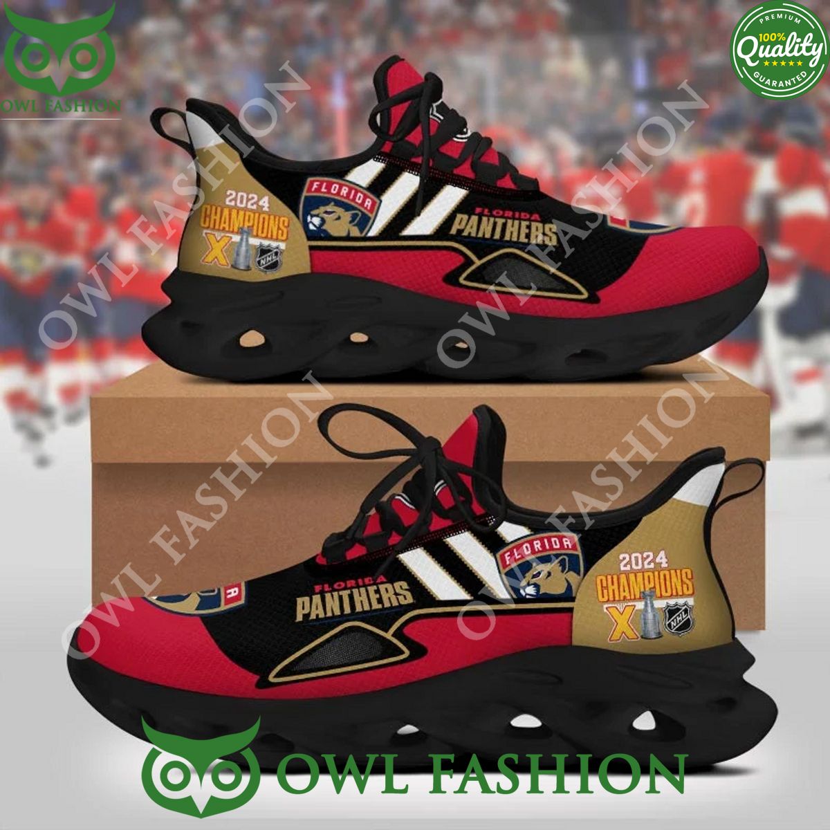 Florida Panthers 2024 Champions NHL Max soul Sneaker - Adult & Kids T-Shirts, Sweatshirts & Hoodies apparel design preview 1