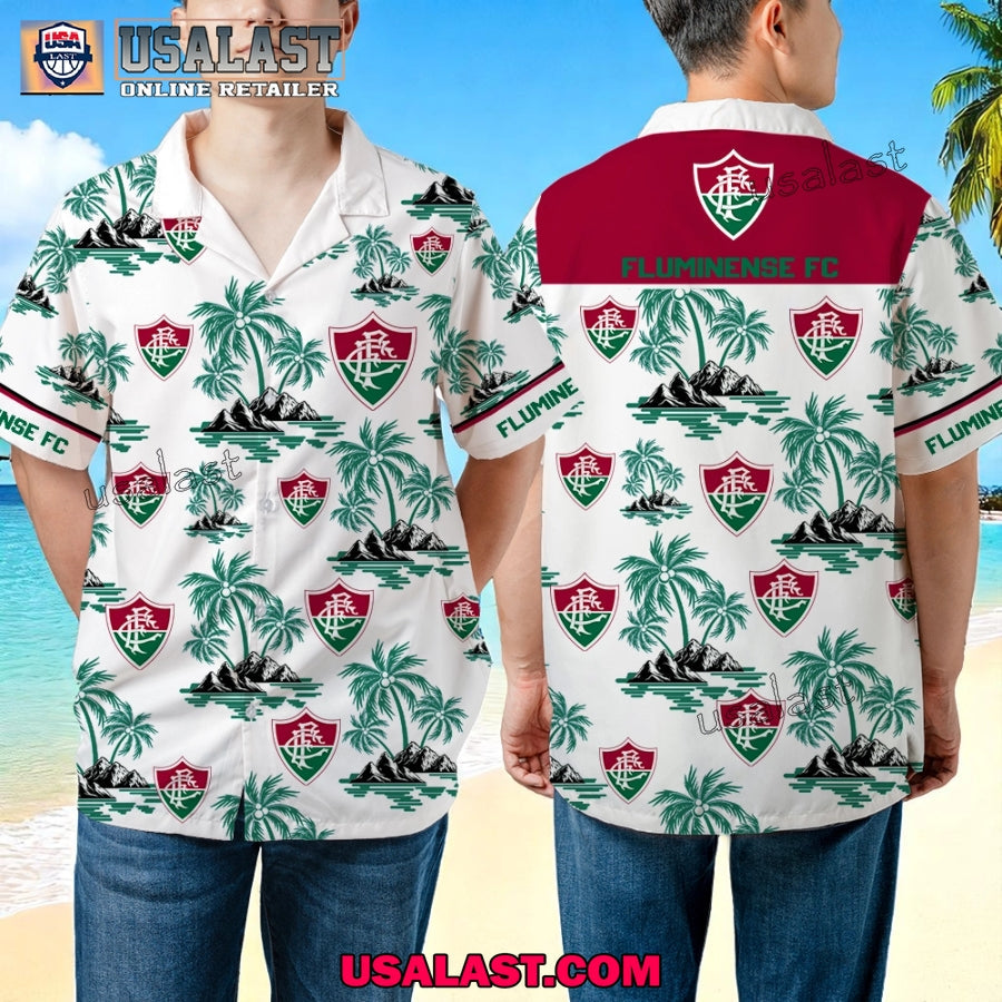 Fluminense FC Summer Hawaiian Outfit 2025 - Adult & Kids T-Shirts, Sweatshirts & Hoodies apparel design preview 1