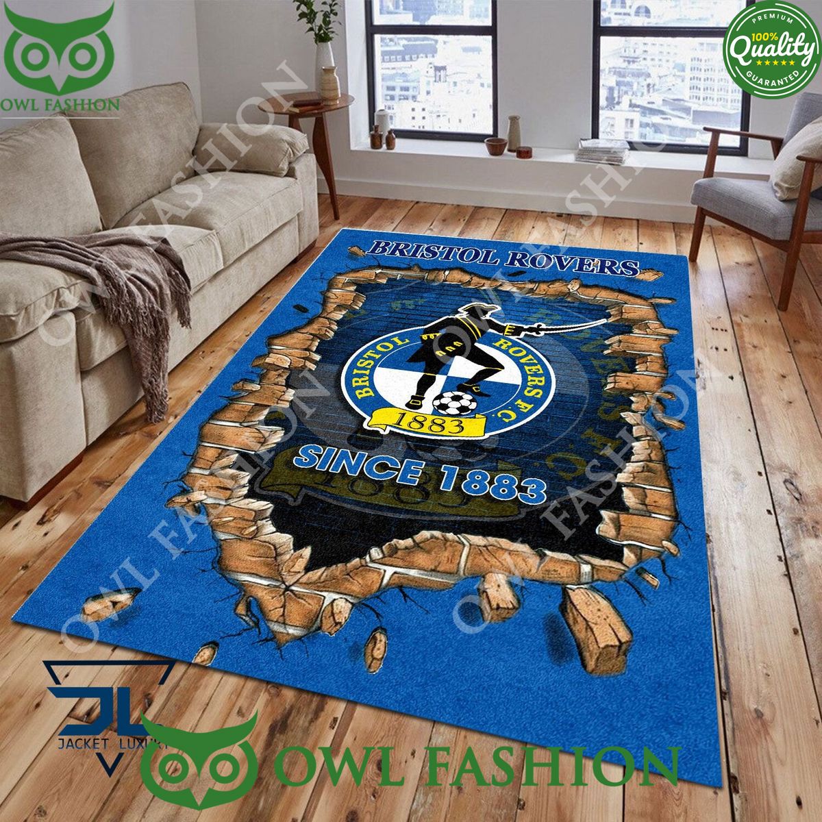 Football Bristol Rovers 1821 EPL Living Room Rug - Adult & Kids T-Shirts, Sweatshirts & Hoodies apparel design preview 1