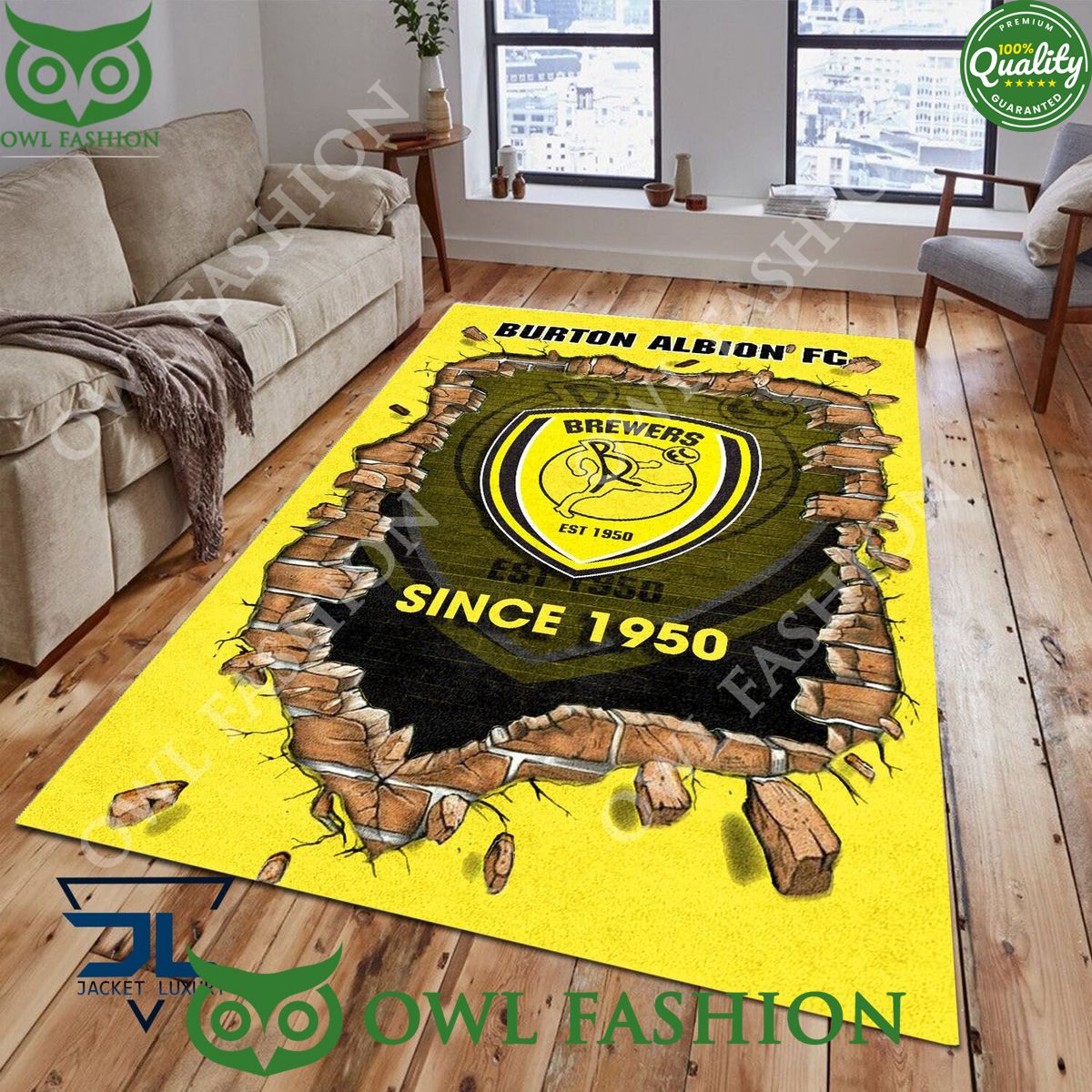 Football Burton Albion F.C 1822 EPL Living Room Rug - Adult & Kids T-Shirts, Sweatshirts & Hoodies apparel design preview 1