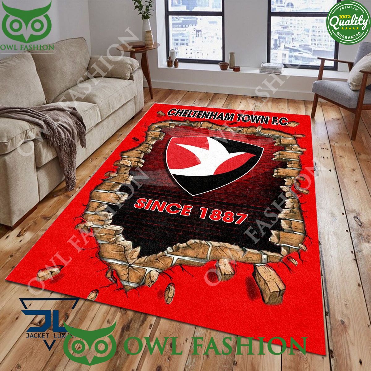 Football Cheltenham Town F.C 1826 EPL Living Room Rug - Adult & Kids T-Shirts, Sweatshirts & Hoodies apparel design preview 1