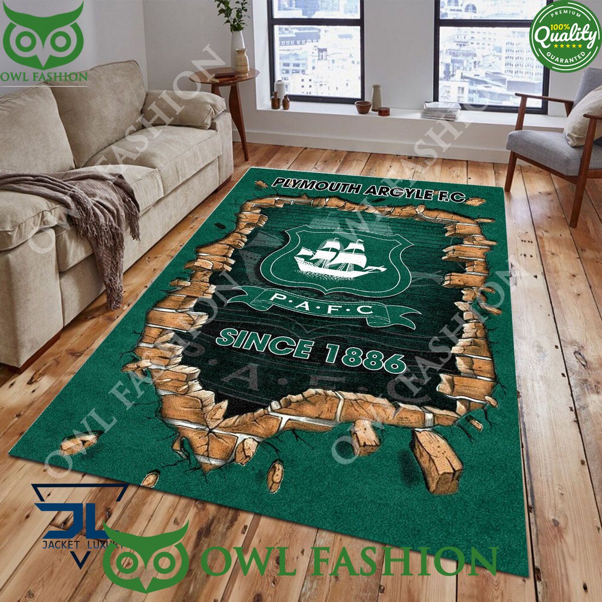 Football Plymouth Argyle F.C 1807 EPL Living Room Rug - Adult & Kids T-Shirts, Sweatshirts & Hoodies apparel design preview 1