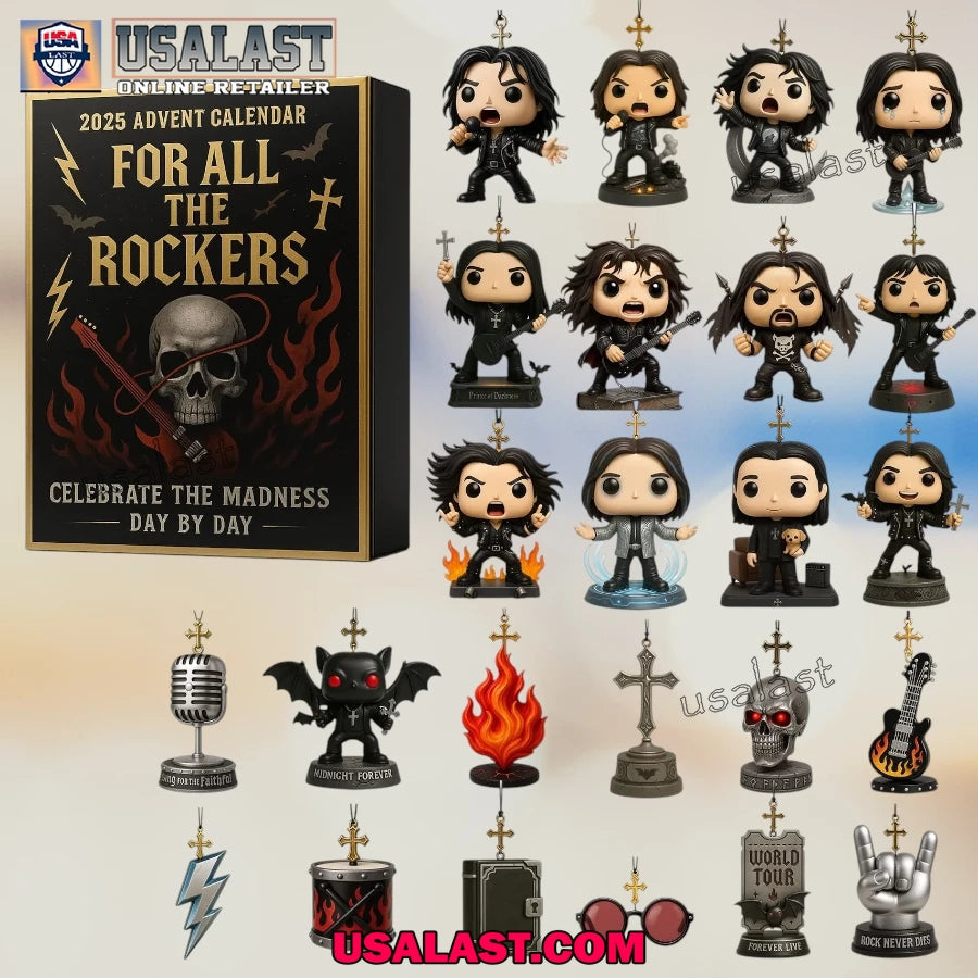 For All The Rockers 2025 Advent Calendar - Adult & Kids T-Shirts, Sweatshirts & Hoodies apparel design preview 1