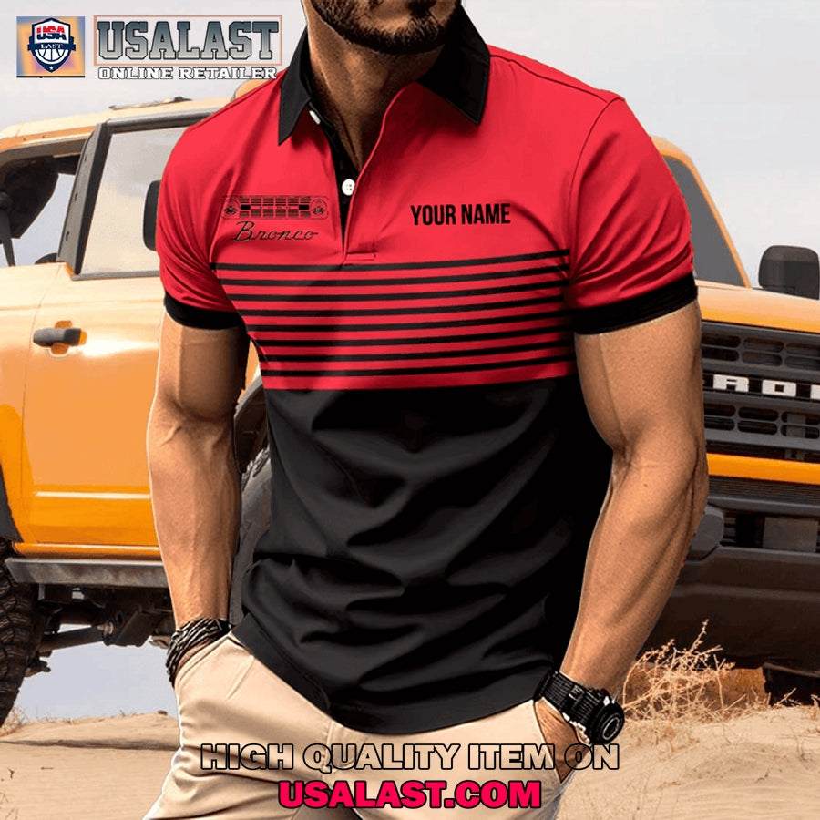 Ford Bronco Custom Name Men Polo - Adult & Kids T-Shirts, Sweatshirts & Hoodies apparel design preview 1