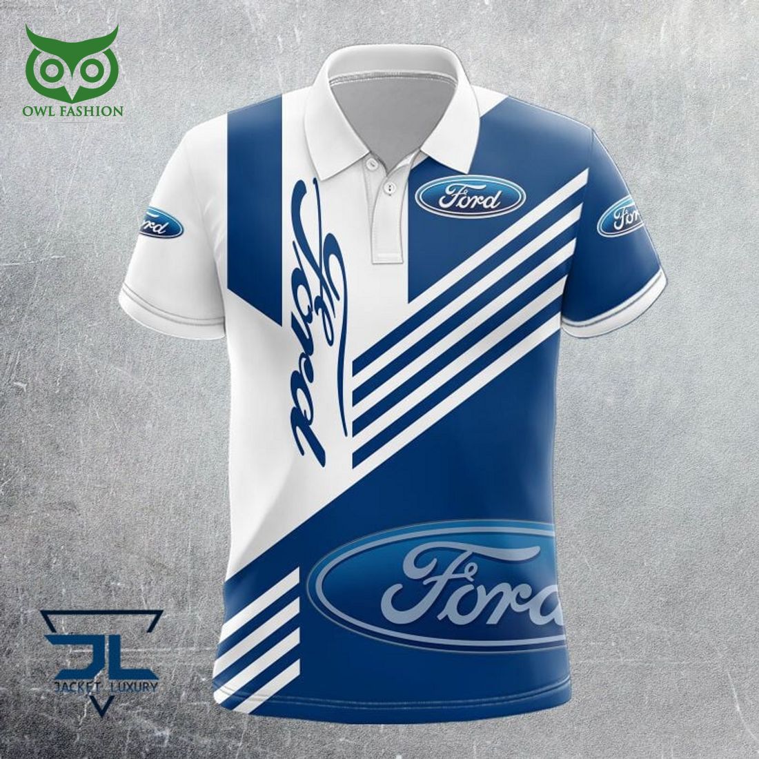 Ford Car 3D Polo - Adult & Kids T-Shirts, Sweatshirts & Hoodies apparel design preview 1