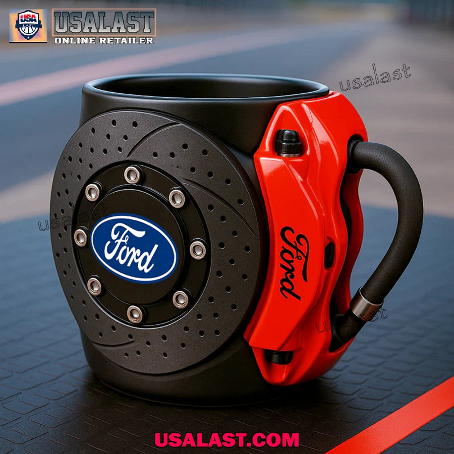 Ford Car Logo Brake Caliper Mug - Adult & Kids T-Shirts, Sweatshirts & Hoodies apparel design preview 1