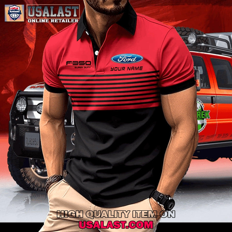 Ford F350 Custom Name Men Polo - Adult & Kids T-Shirts, Sweatshirts & Hoodies apparel design preview 1