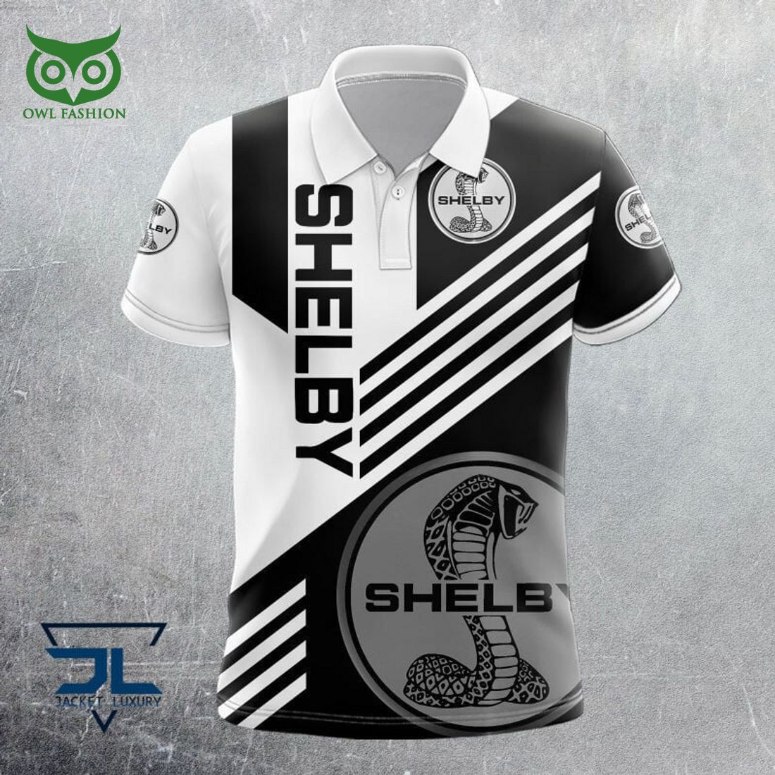 Ford Shelby Car 3D Polo - Adult & Kids T-Shirts, Sweatshirts & Hoodies apparel design preview 1