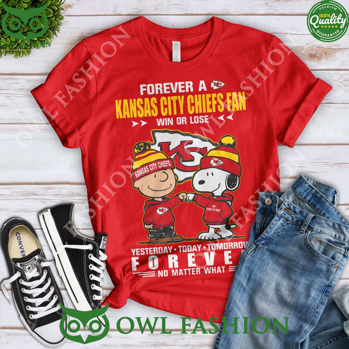 Forever A Kansas City Chiefs Fans 2D - Adult & Kids T-Shirts, Sweatshirts & Hoodies apparel design preview 1