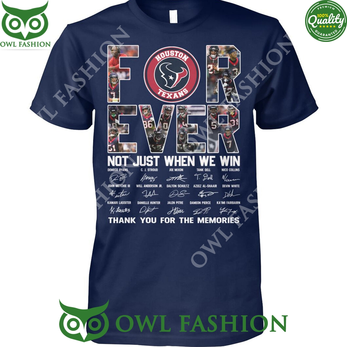 Forever Not Just When We Win Houston Texans - Adult & Kids T-Shirts, Sweatshirts & Hoodies apparel design preview 1