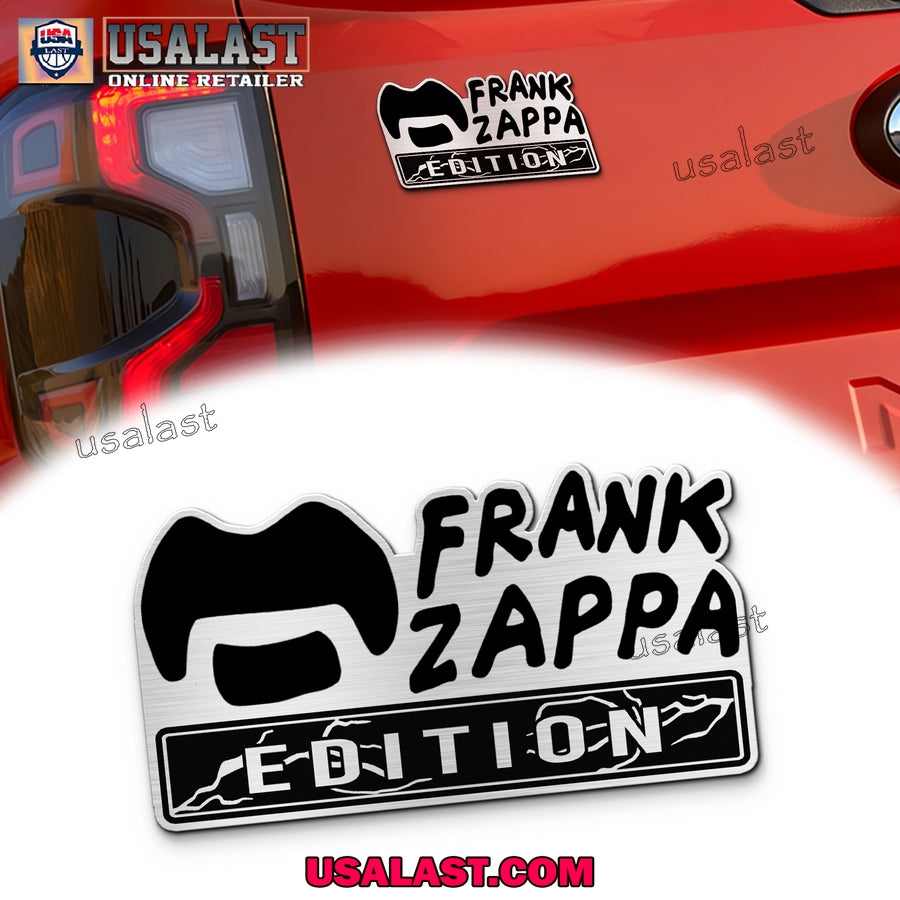 Frank Zappa Edition 3D Engraved Car Name Emblem - Adult & Kids T-Shirts, Sweatshirts & Hoodies apparel design preview 1