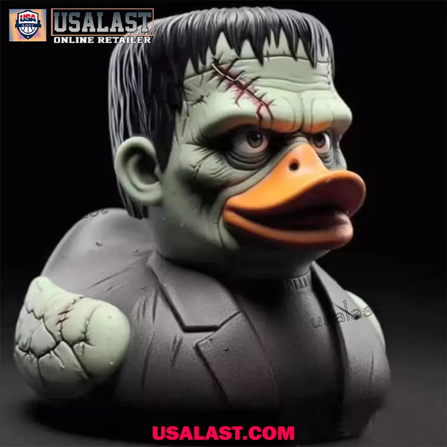 Frankenstein Halloween Horror Duck Resin Ornament - Adult & Kids T-Shirts, Sweatshirts & Hoodies apparel design preview 1