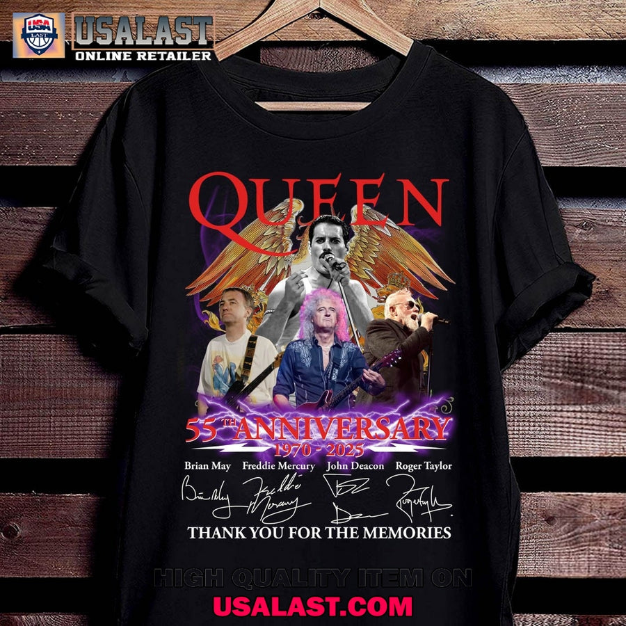 Freddie Mercury 55th Anniversary 1970-2025 - Adult & Kids T-Shirts, Sweatshirts & Hoodies apparel design preview 1
