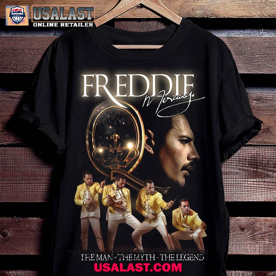 Freddie Mercury The Man Myth Legend - Adult & Kids T-Shirts, Sweatshirts & Hoodies apparel design preview 1