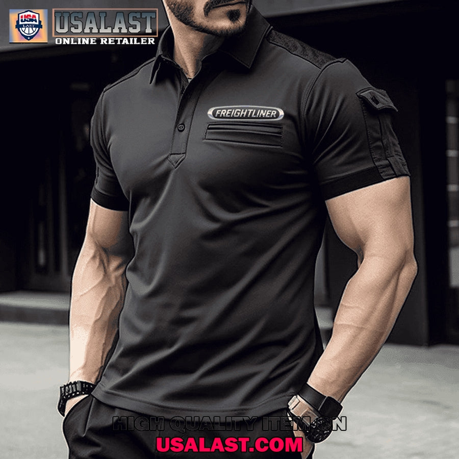 Freightliner Truck Custom Name Men Polo - Adult & Kids T-Shirts, Sweatshirts & Hoodies apparel design preview 1