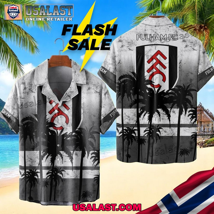 Fulham FC Coconut Tree Style Hawaiian - Adult & Kids T-Shirts, Sweatshirts & Hoodies apparel design preview 1