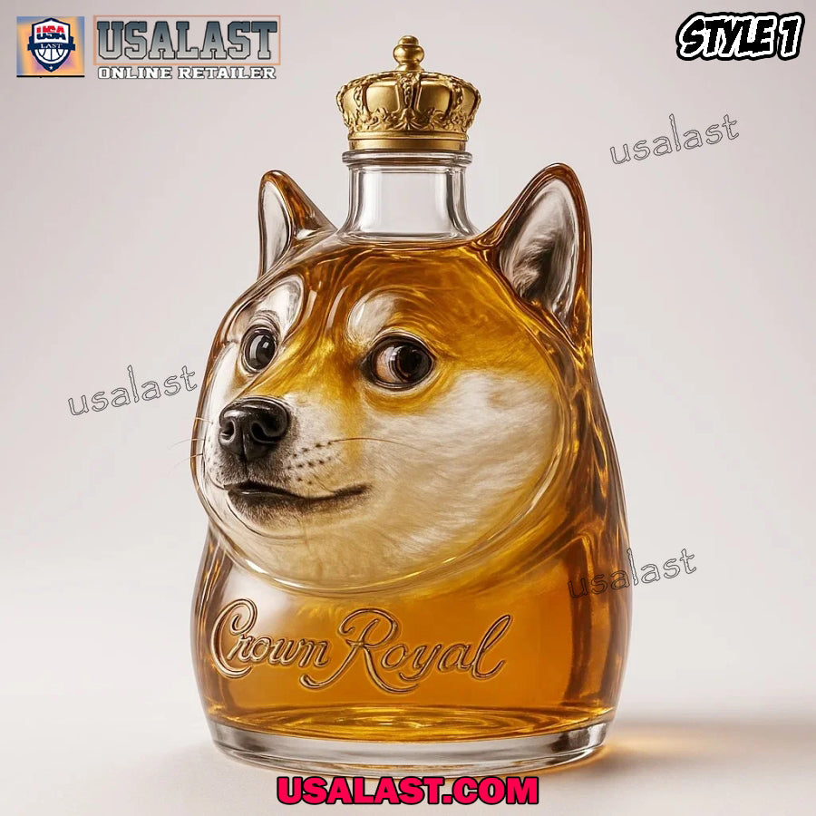 Funny Dogecoin Trending Whisky Bottle - Adult & Kids T-Shirts, Sweatshirts & Hoodies apparel design preview 1