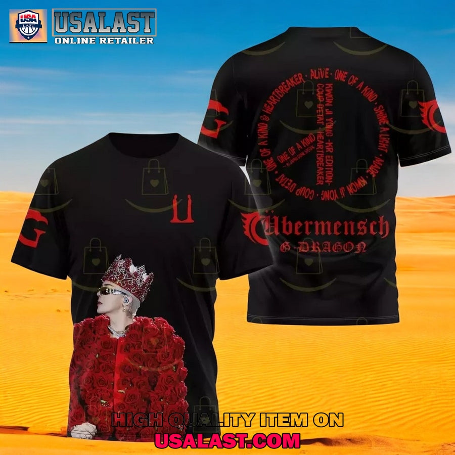 G-Dragon Heartbreaker Tour 2025 3D - Adult & Kids T-Shirts, Sweatshirts & Hoodies apparel design preview 1