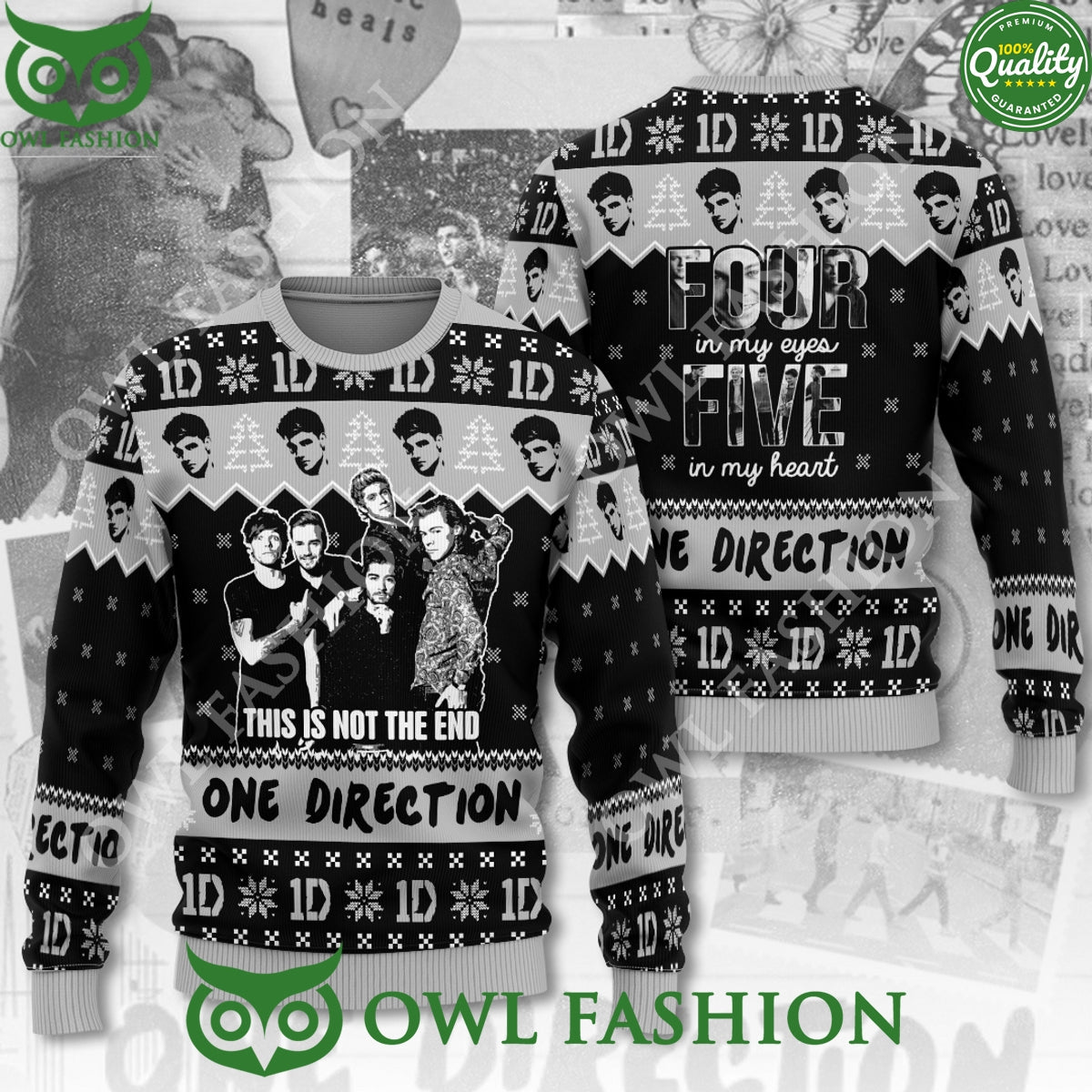Liam Payne x One Direction This is not the end 3D - Adult & Kids T-Shirts, Sweatshirts & Hoodies apparel design preview 1