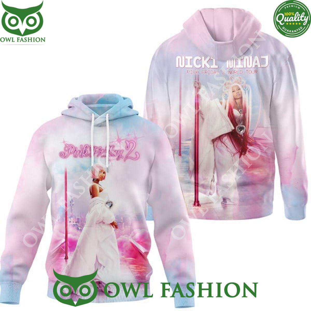 GAG City Pink Friday 2 World Tour Nicki Minaj printed - Adult & Kids T-Shirts, Sweatshirts & Hoodies apparel design preview 1