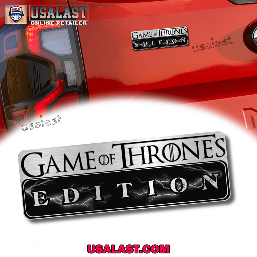 Game Of Thrones Edition Laser Engraved Car Name Badge - Adult & Kids T-Shirts, Sweatshirts & Hoodies apparel design preview 1