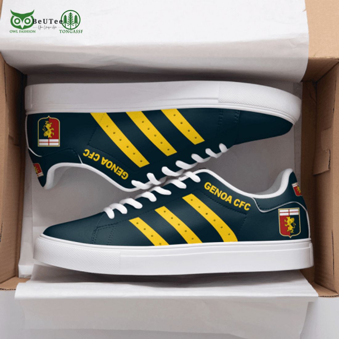 Genoa C F 3D Over Printed Stan Smith Shoes - Adult & Kids T-Shirts, Sweatshirts & Hoodies apparel design preview 1