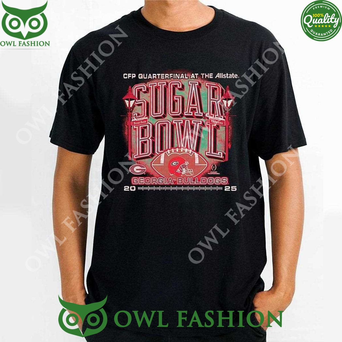 Georgia Bulldogs Cfp Quarterfinal At The Allstate - Adult & Kids T-Shirts, Sweatshirts & Hoodies apparel design preview 1