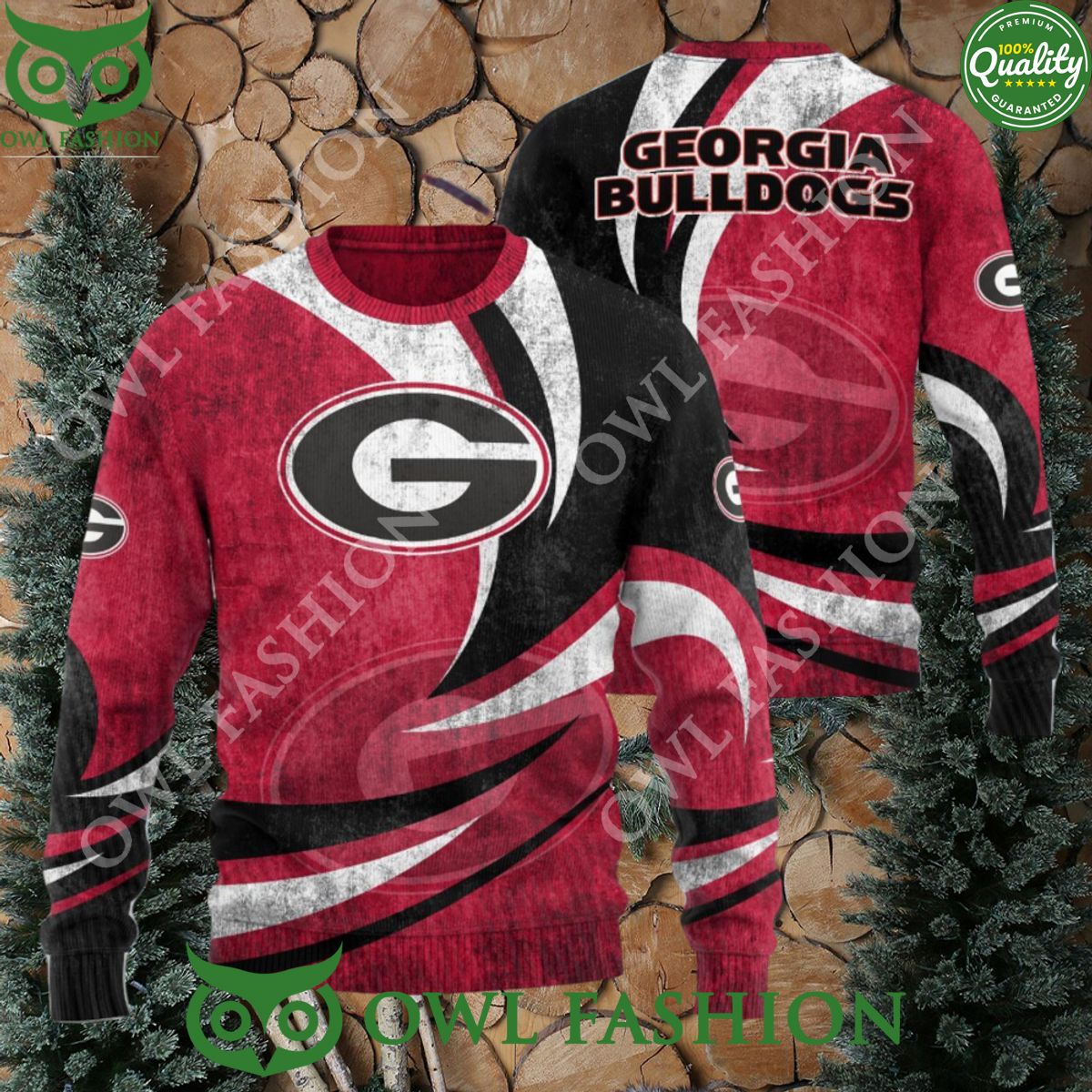 Georgia Bulldogs NCAA Hot Style Knitted Christmas - Adult & Kids T-Shirts, Sweatshirts & Hoodies apparel design preview 1