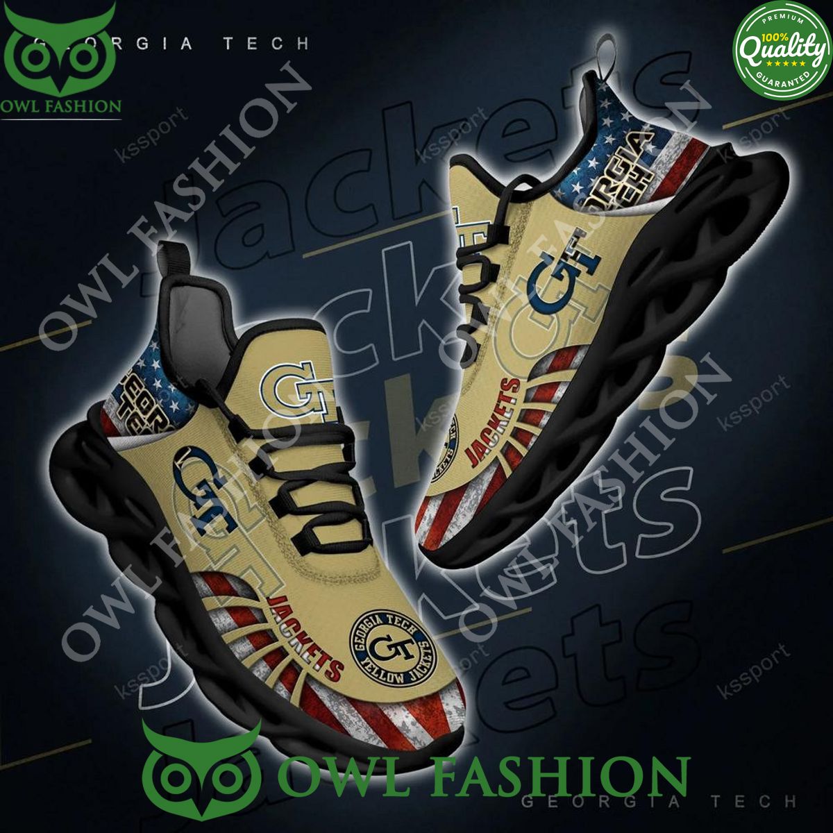 Georgia Tech Yellow Jackets basketball Max Soul - Adult & Kids T-Shirts, Sweatshirts & Hoodies apparel design preview 1
