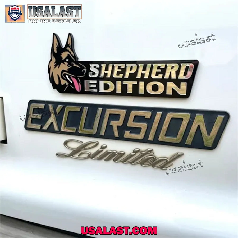German Shepherd Car Emblem Custom 3D Badge - Adult & Kids T-Shirts, Sweatshirts & Hoodies apparel design preview 1