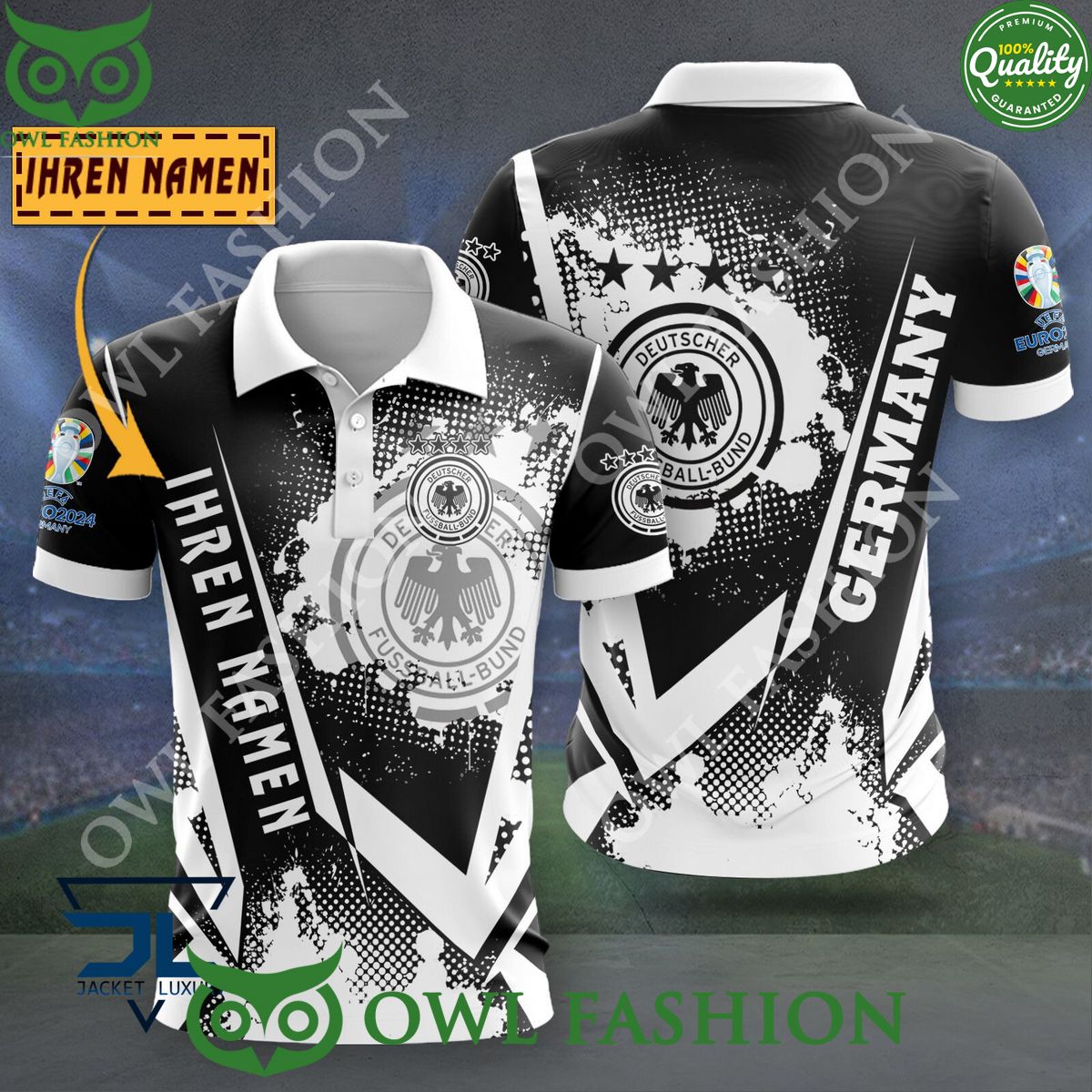 Germany Euro Champion 2024 Limited Custom Name 3D - Adult & Kids T-Shirts, Sweatshirts & Hoodies apparel design preview 1