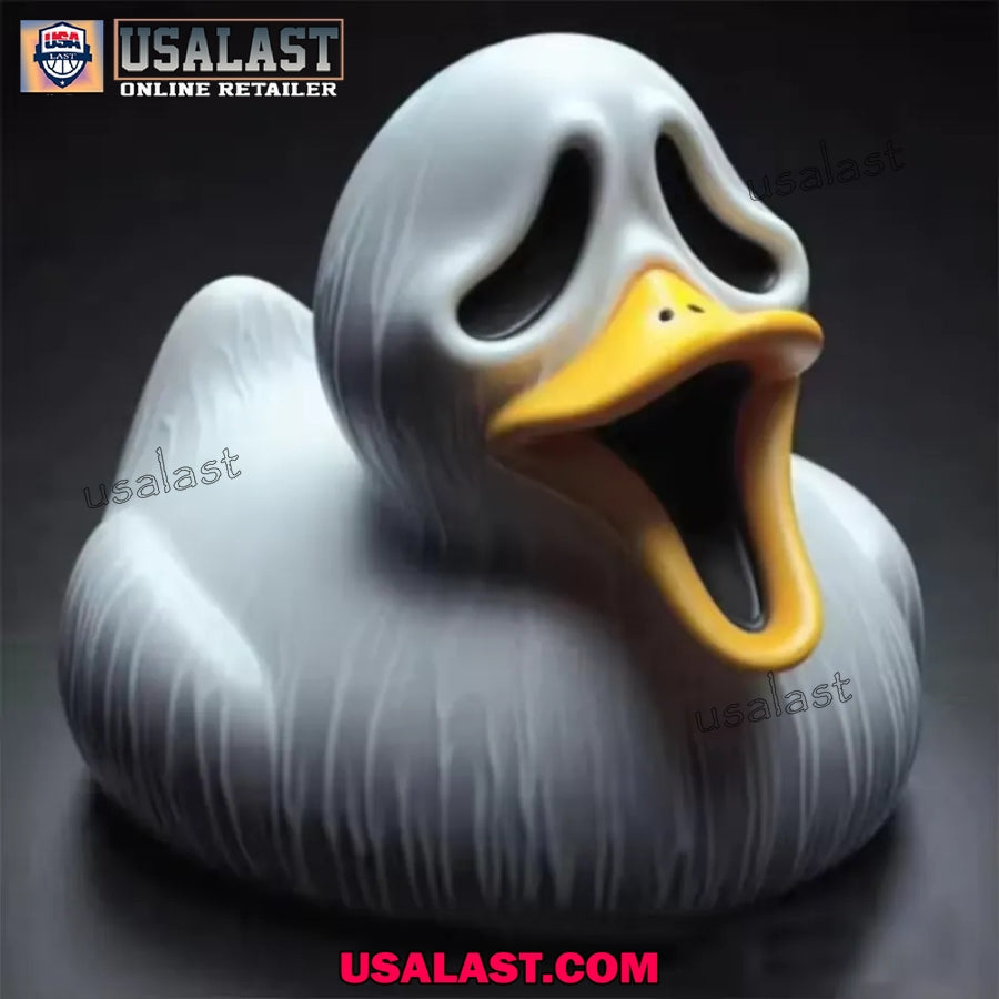 Ghostface Halloween Horror Duck Resin Ornament - Adult & Kids T-Shirts, Sweatshirts & Hoodies apparel design preview 1