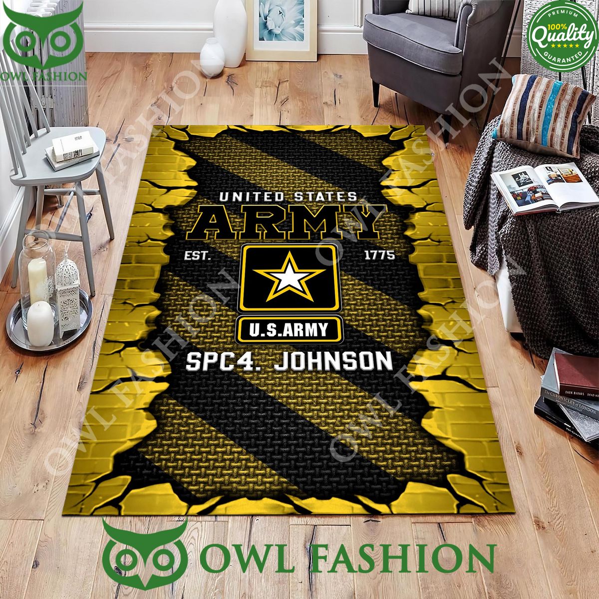 Gift US Army Military Veteran Rugs for Living Room - Adult & Kids T-Shirts, Sweatshirts & Hoodies apparel design preview 1