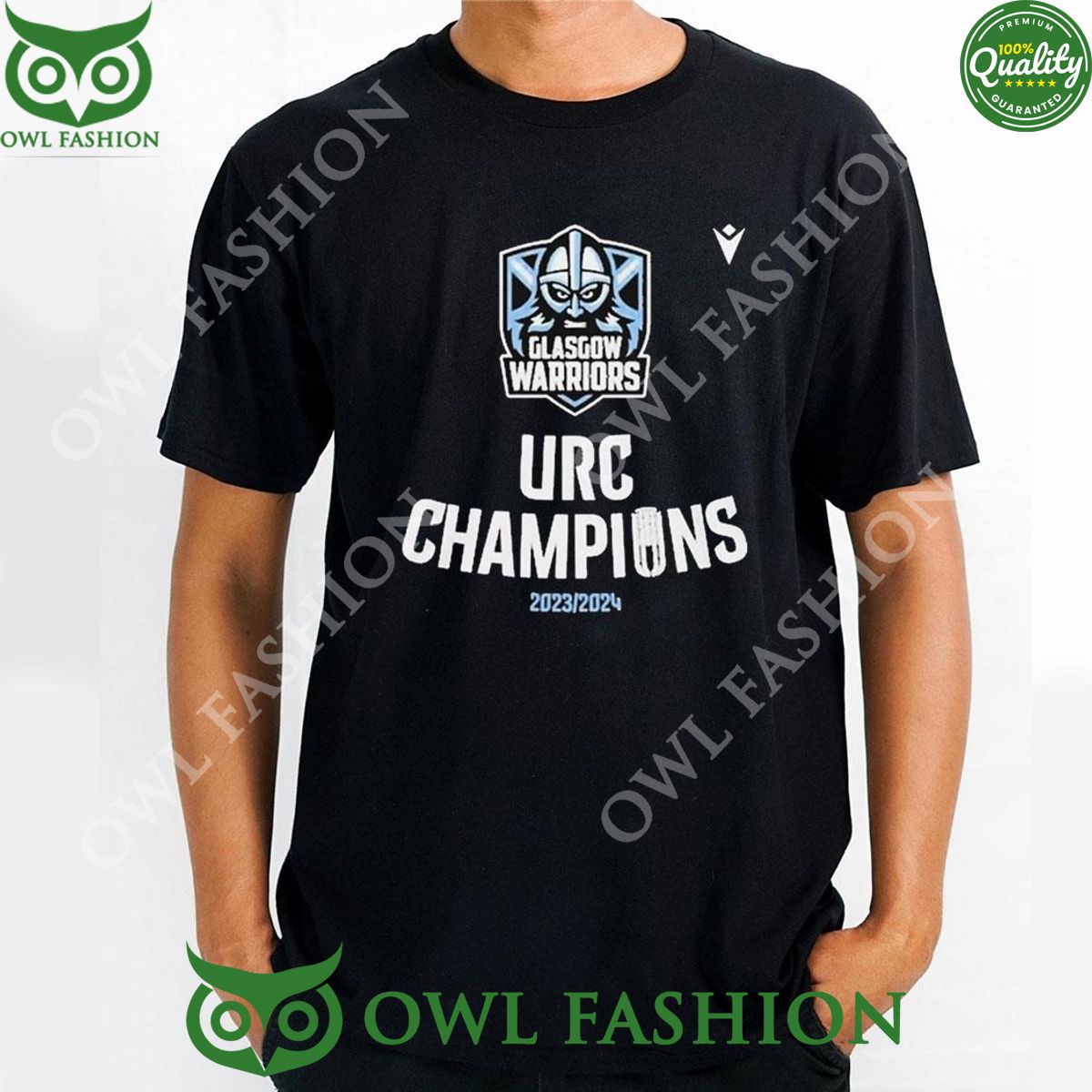 Glasgow Warriors 2023 2024 Urc Champions Limited - Adult & Kids T-Shirts, Sweatshirts & Hoodies apparel design preview 1