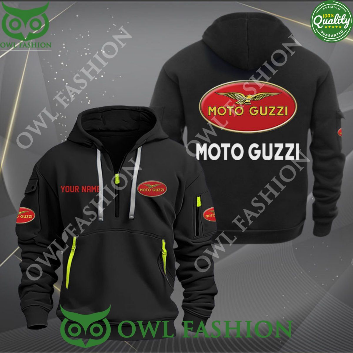 Moto Guzzi Italian Brand Motorcycles Custom 2d - Adult & Kids T-Shirts, Sweatshirts & Hoodies apparel design preview 1