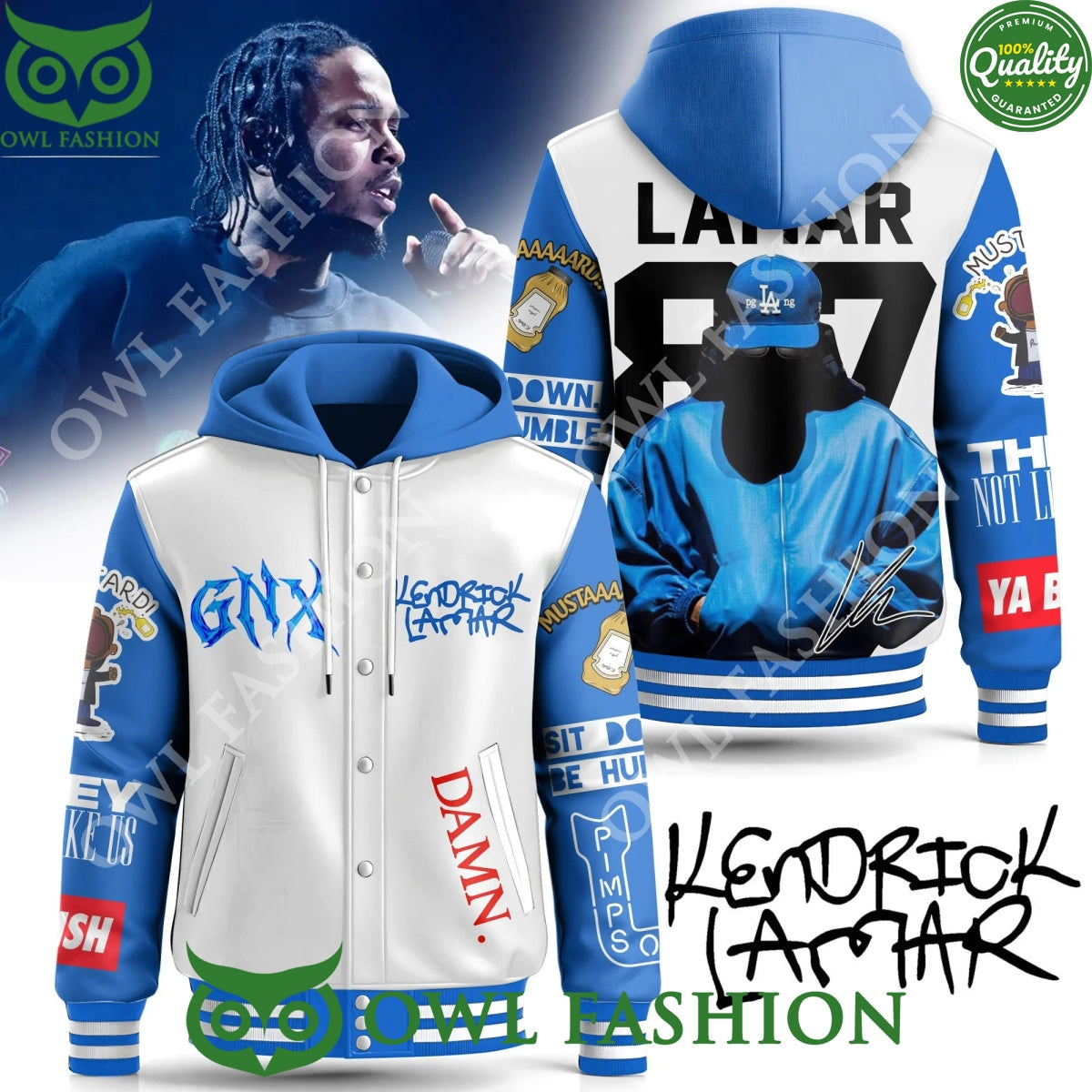 GNX Kendrick Lamar 87 rappers Greatest hip hop hooded - Adult & Kids T-Shirts, Sweatshirts & Hoodies apparel design preview 1