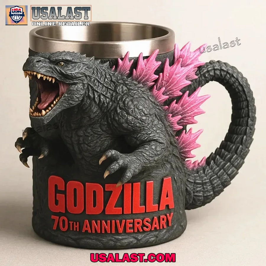 Godzilla 70th Anniversary Mug Decorative Gift - Adult & Kids T-Shirts, Sweatshirts & Hoodies apparel design preview 1
