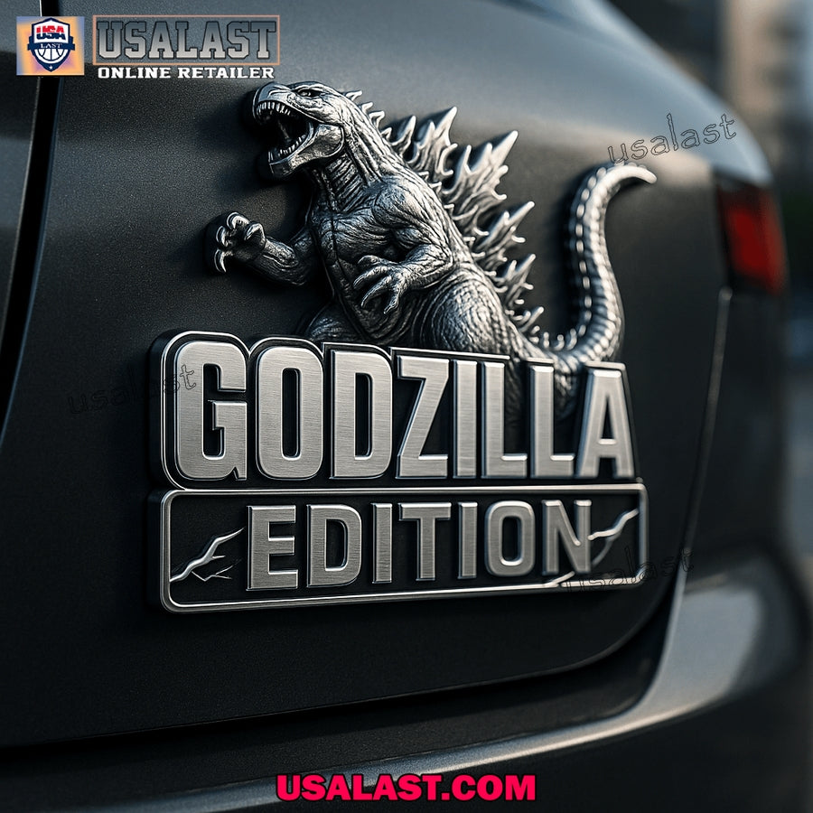 Godzilla Edition Laser Engraved Car Name Badge - Adult & Kids T-Shirts, Sweatshirts & Hoodies apparel design preview 1