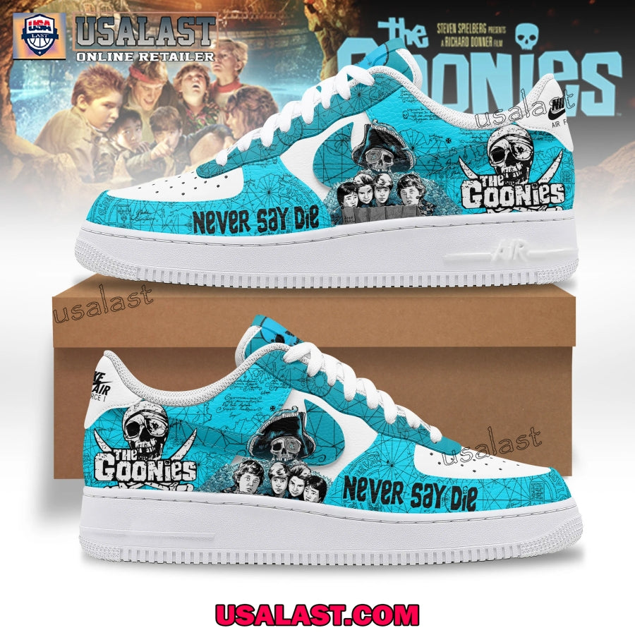 Goonies Never Say Die Custom Air Force 1s Sneaker - Adult & Kids T-Shirts, Sweatshirts & Hoodies apparel design preview 1